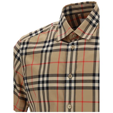 camicia uomo nera maniche corte burberry|Camicie BURBERRY Uomo .